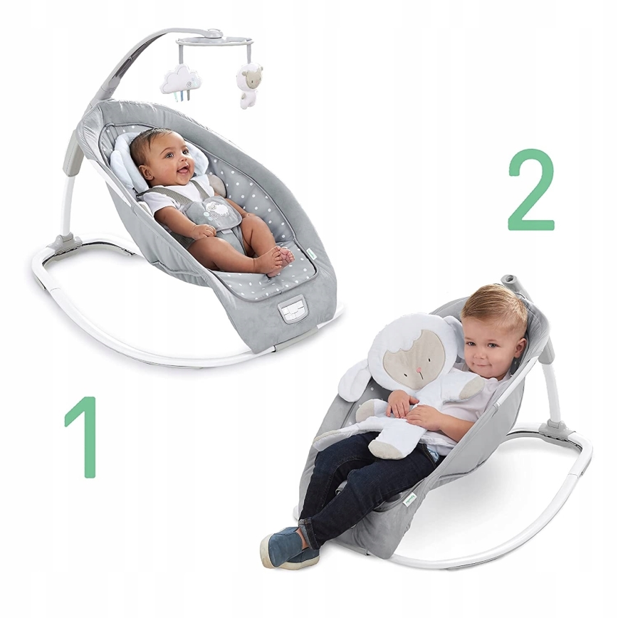 Ingenuity - Njihalica za bebe sa melodijom CUDDLE LAMB 3xLR14