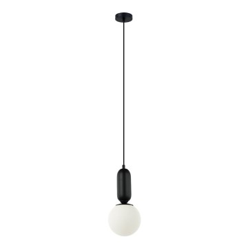 ITALUX - Luster na sajli ALDEVA 1xE27/40W/230V pr. 15 cm crno