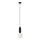 ITALUX - Luster na sajli ALDEVA 1xE27/40W/230V pr. 15 cm crno