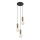 ITALUX - Luster na sajli ALDEVA 3xE27/40W/230V crno/bronzana