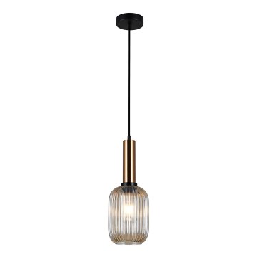 ITALUX - Luster na sajli ANTIOLA 1xE27/40W/230V pr. 15 cm bronzana