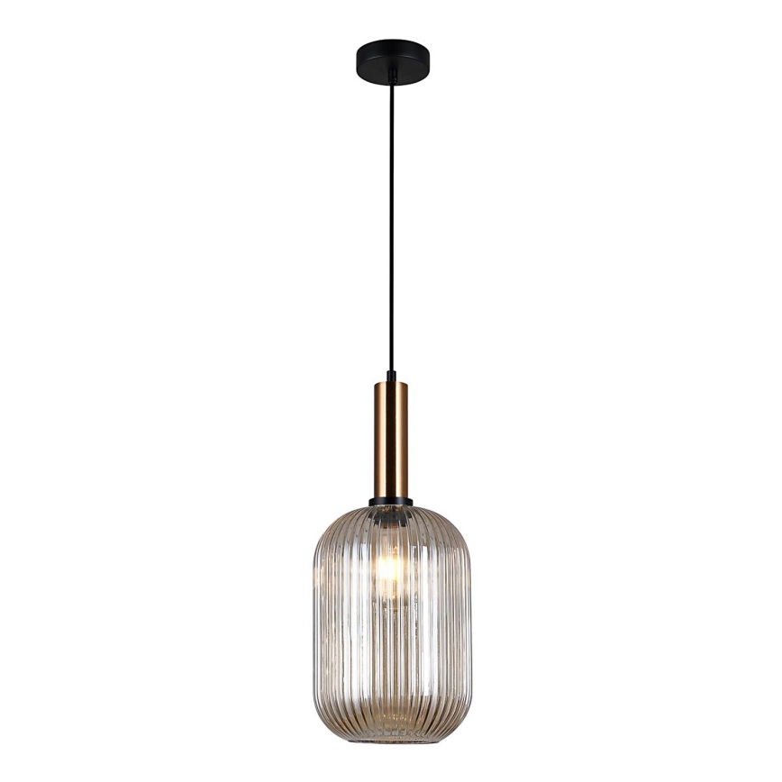 ITALUX - Luster na sajli ANTIOLA 1xE27/40W/230V pr. 20 cm bronzana