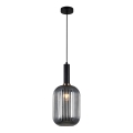 ITALUX - Luster na sajli ANTIOLA 1xE27/40W/230V pr. 20 cm crno