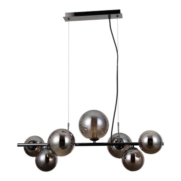 ITALUX - Luster na sajli CANELLO 7xG9/5W/230V crno