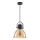 ITALUX - Luster na sajli DARLENA 1xE27/40W/230V crno/braon