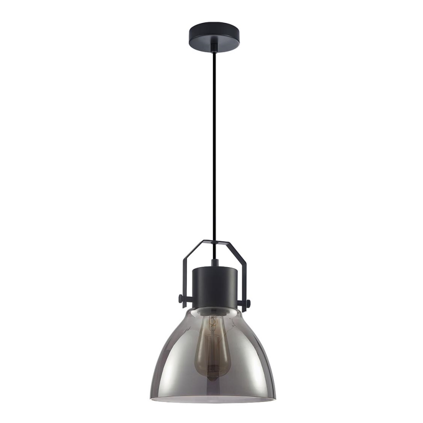 ITALUX - Luster na sajli DARLENA 1xE27/40W/230V crno