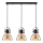 ITALUX - Luster na sajli DARLENA 3xE27/40W/230V crno/braon