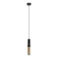 ITALUX - Luster na sajli ISIDORA 1xGU10/25W/230V crno/bronzana
