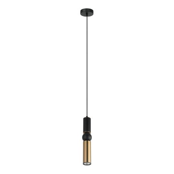 ITALUX - Luster na sajli ISIDORA 1xGU10/25W/230V crno/bronzana