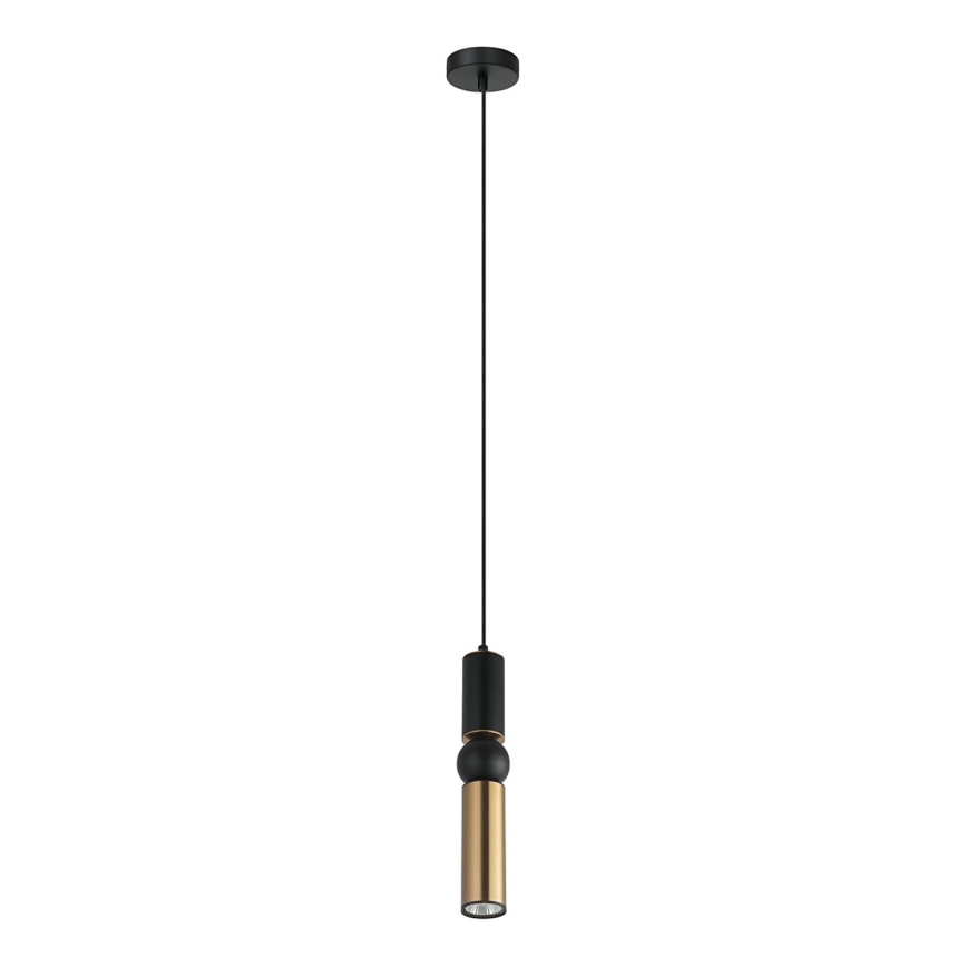 ITALUX - Luster na sajli ISIDORA 1xGU10/25W/230V crno/bronzana