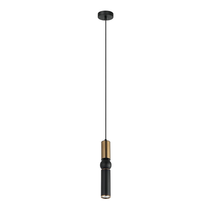 ITALUX - Luster na sajli ISIDORA 1xGU10/25W/230V crno/bronzana