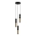 ITALUX - Luster na sajli ISIDORA 3xGU10/25W/230V crno/bronzana