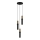 ITALUX - Luster na sajli ISIDORA 3xGU10/25W/230V crno/bronzana