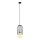 ITALUX - Luster na sajli MATTY 1xE27/40W/230V pr. 15 cm crno