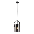 ITALUX - Luster na sajli NANESMA 1xE27/40W/230V crno