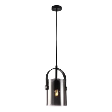 ITALUX - Luster na sajli NANESMA 1xE27/40W/230V crno