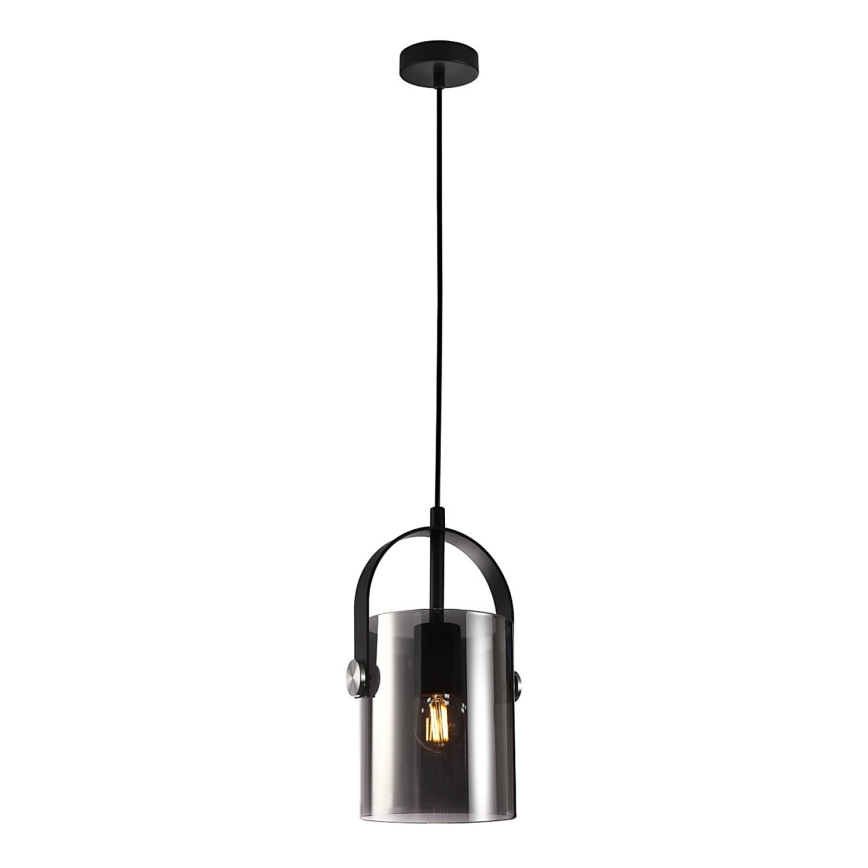 ITALUX - Luster na sajli NANESMA 1xE27/40W/230V crno