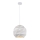 ITALUX - Luster na sajli PALERMO 1xE27/40W/230V pr. 32 cm bela