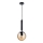 ITALUX - Luster na sajli RAVENA 1xE27/10W/230V crno