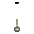 ITALUX - Luster na sajli RAVENA 1xE27/5W/230V crno/mesing