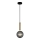 ITALUX - Luster na sajli RAVENA 1xE27/5W/230V crno/mesing