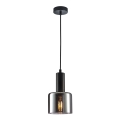 ITALUX - Luster na sajli SANTIA 1xE27/40W/230V crno