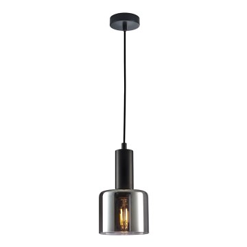 ITALUX - Luster na sajli SANTIA 1xE27/40W/230V crno