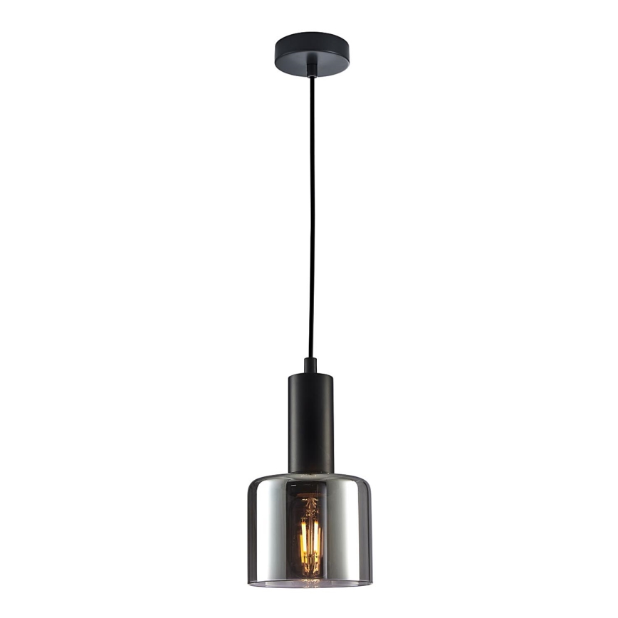 ITALUX - Luster na sajli SANTIA 1xE27/40W/230V crno