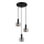 ITALUX - Luster na sajli SANTIA 3xE27/40W/230V crno