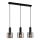 ITALUX - Luster na sajli SANTIA 3xE27/40W/230V crno