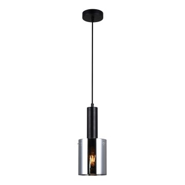 ITALUX - Luster na sajli SARDO 1xE27/40W/230V crno