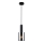 ITALUX - Luster na sajli SARDO 1xE27/40W/230V crno
