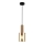 ITALUX - Luster na sajli SARDO 1xE27/40W/230V crno/mesing