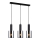 ITALUX - Luster na sajli SARDO 3xE27/40W/230V crno