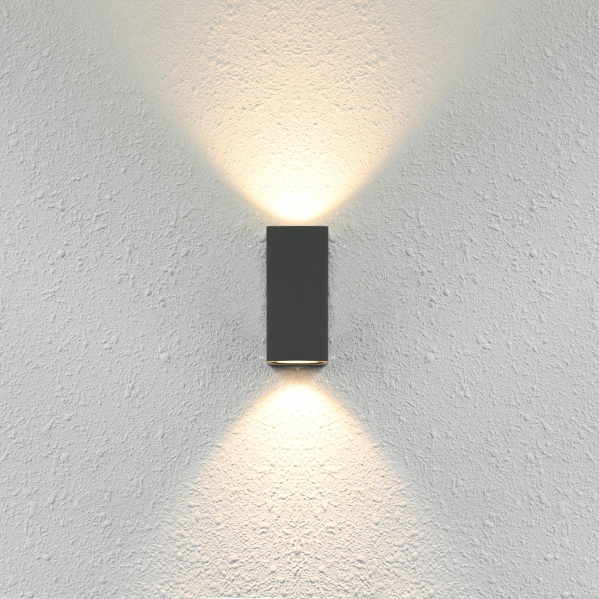ITALUX - Spoljašnja zidna lampa GENTA 2xGU10/40W/230V IP54 15 cm