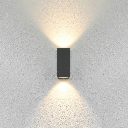 ITALUX - Spoljna zidna lampa GENTA 2xGU10/40W/230V IP54 15 cm