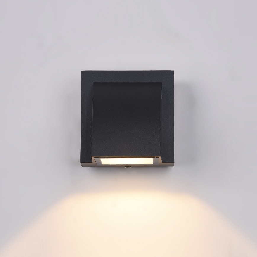 ITALUX - LED Spoljna zidna lampa EDGAR LED/3W/230V IP54 3000K crno