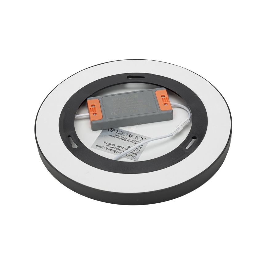 ITALUX - LED Plafonjera RIBERIO LED/30W/230V 4000K crno