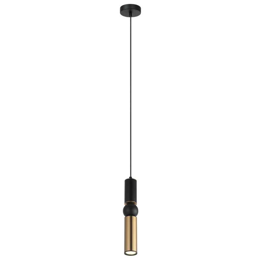 ITALUX - Luster na sajli ISIDORA 1xGU10/25W/230V crno/bronzana