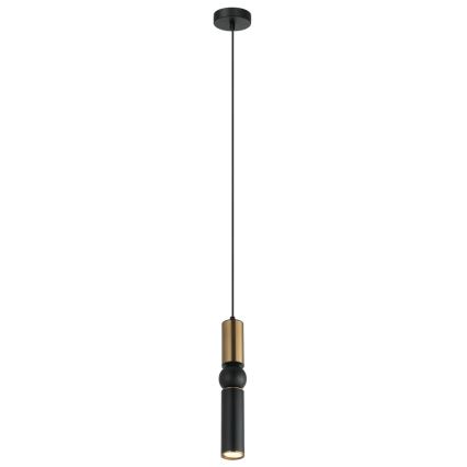 ITALUX - Luster na sajli ISIDORA 1xGU10/25W/230V crno/bronzana