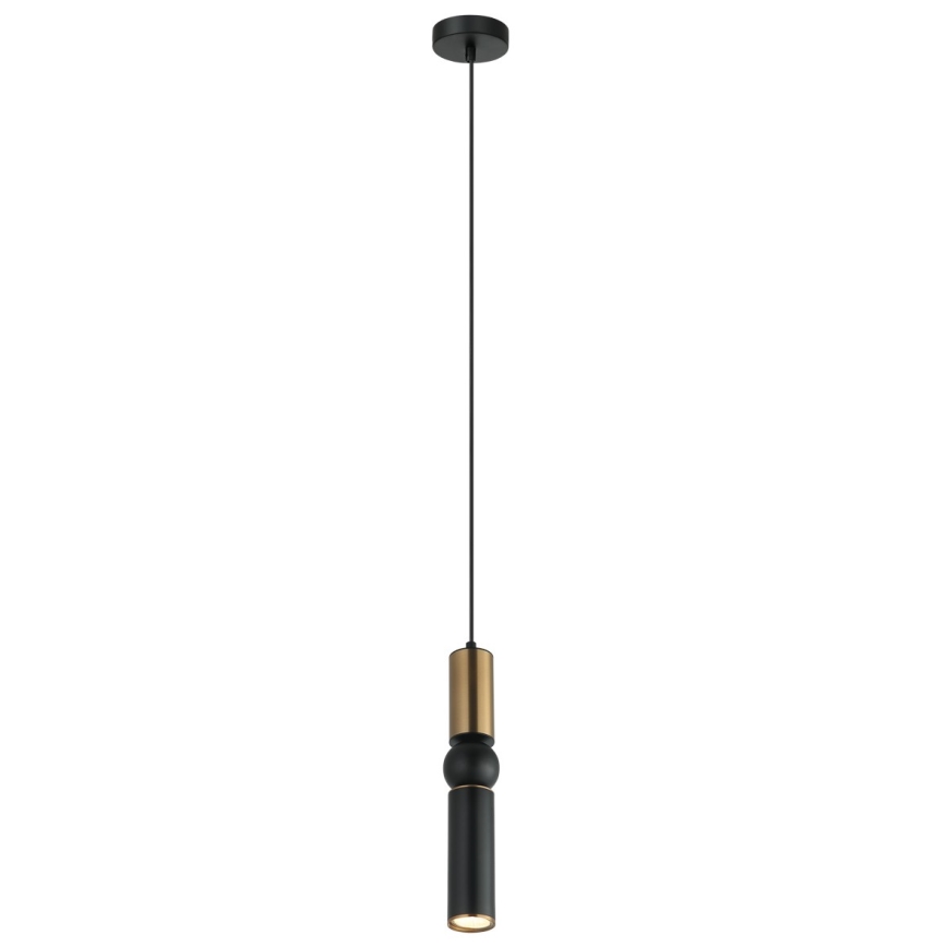 ITALUX - Luster na sajli ISIDORA 1xGU10/25W/230V crno/bronzana