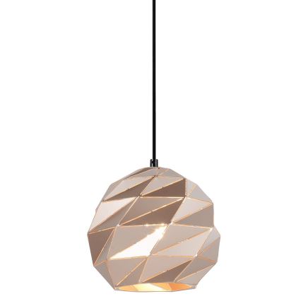 ITALUX - Luster na sajli PALERMO 1xE27/40W/230V pr. 23 cm roze zlatno