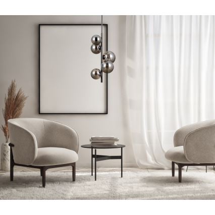 ITALUX - Viseći luster CANELLO 5xG9/5W/230V crno