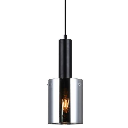 ITALUX - Luster na sajli SARDO 1xE27/40W/230V crno
