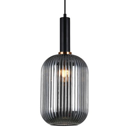 ITALUX - Luster na sajli ANTIOLA 1xE27/40W/230V pr. 20 cm crno
