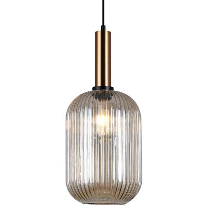 ITALUX - Luster na sajli ANTIOLA 1xE27/40W/230V pr. 20 cm bronzana