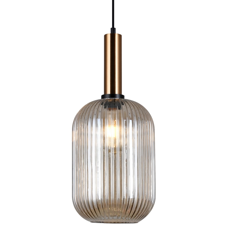 ITALUX - Luster na sajli ANTIOLA 1xE27/40W/230V pr. 20 cm bronzana