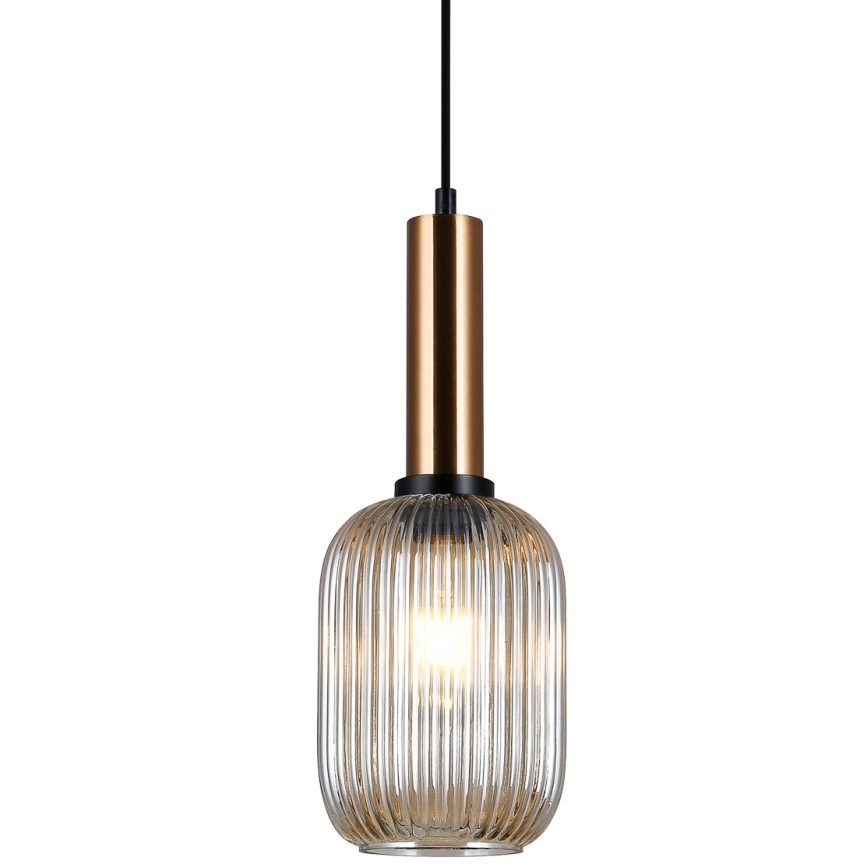 ITALUX - Luster na sajli ANTIOLA 1xE27/40W/230V pr. 15 cm bronzana
