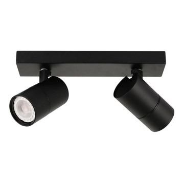 ITALUX - Reflektorska lampa LACONI 2xGU10/35W/230V crno