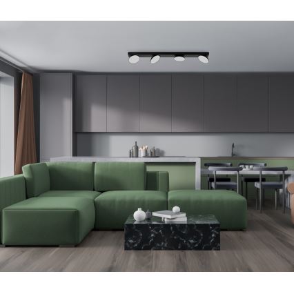 ITALUX - LED Reflektorska lampa CASTELIO 4xLED/5W/230V 4000K crno